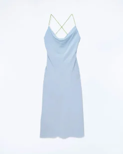 FROM FUTURE Robe Longue Bretelle Emmy BabyBlue Clearance