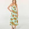 FROM FUTURE Robe Longue Bretelle Ilona OrangeSky Hot