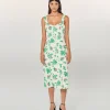 FROM FUTURE Robe Longue Bretelle Leatitia SpringFlower Hot