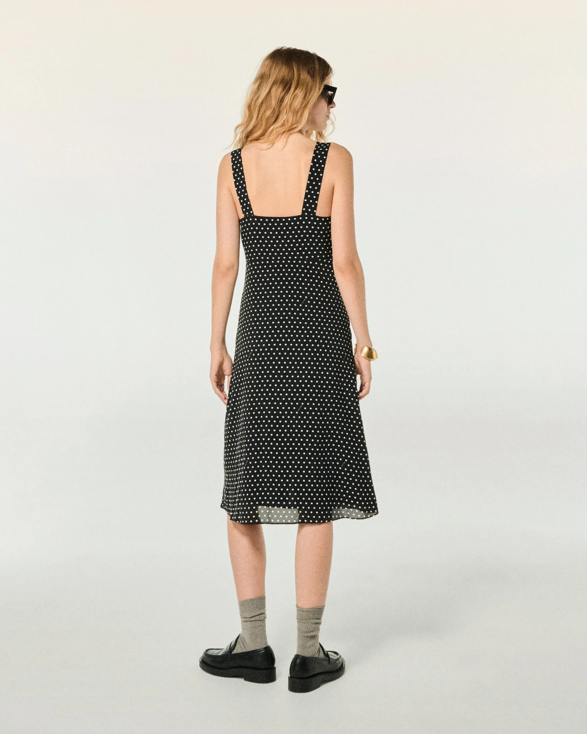 FROM FUTURE Robe Longue Bretelle Leatitia PoisNoir Cheap