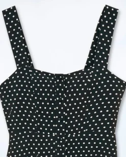 FROM FUTURE Robe Longue Bretelle Leatitia PoisNoir Cheap