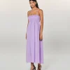 FROM FUTURE Robe Longue Bretelle Mara Lilas Fashion