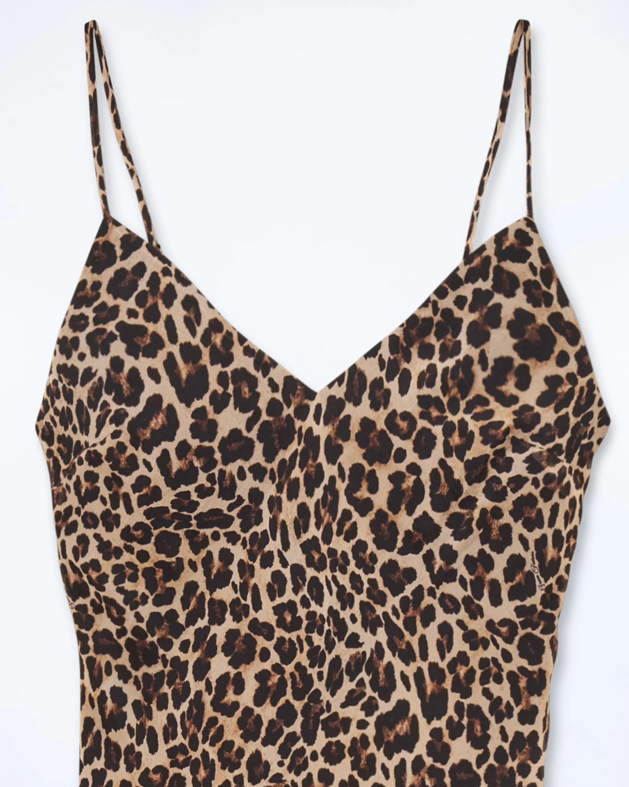 FROM FUTURE Robe Longue Bretelle Mousseline WinterLeopard Best Sale