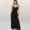 FROM FUTURE Robe Longue Bretelle Noah Noir Cheap