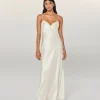 FROM FUTURE Robe Longue Bretelle Rosa Ecru Hot