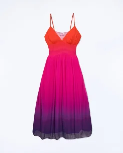 FROM FUTURE Robe Longue Bretelle Sofia BlurrySunset Flash Sale