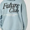 FROM FUTURE Sweatshirt Hoodie GreyBlue Best Sale