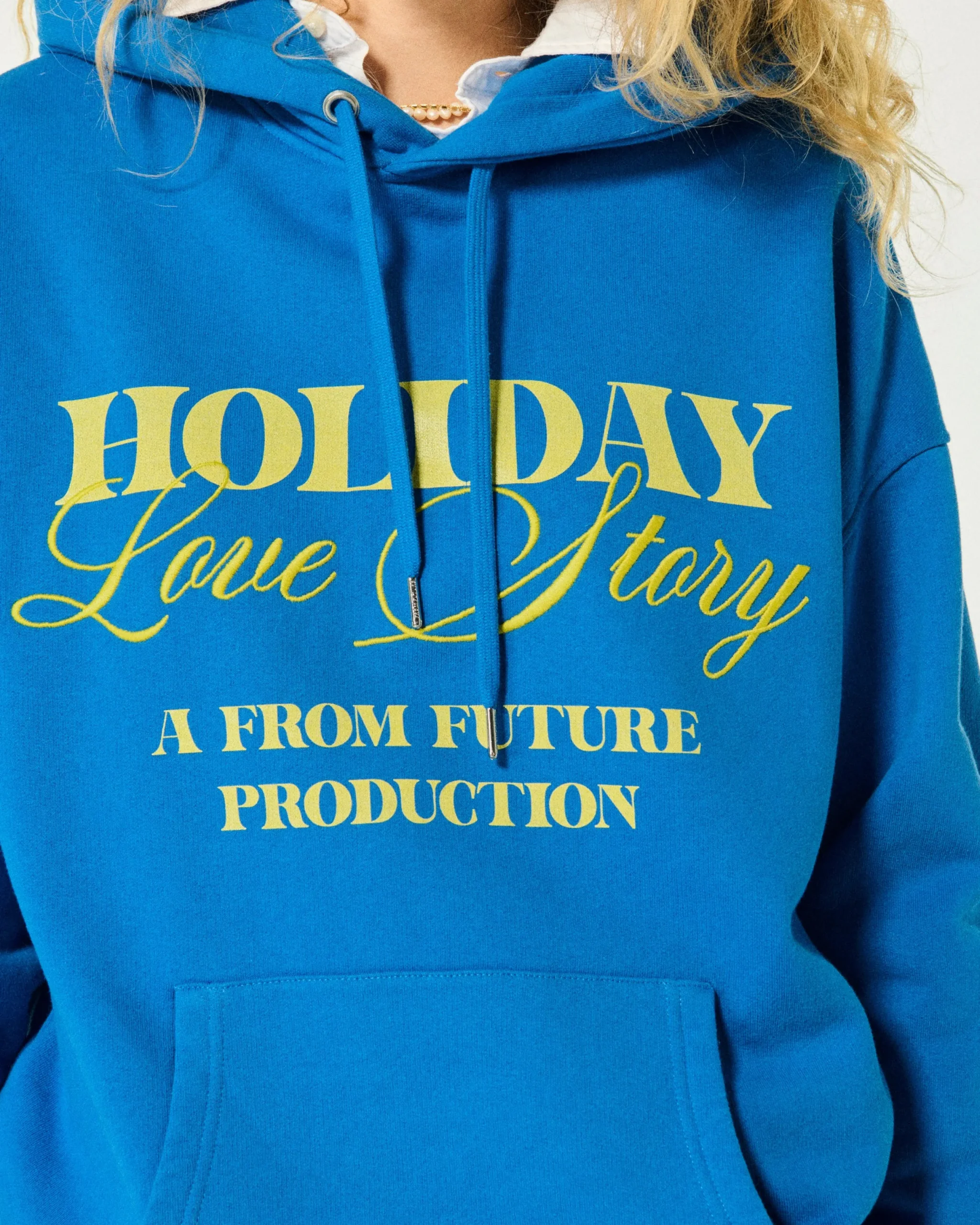 FROM FUTURE Sweatshirt Hoodie SurfBlue Hot