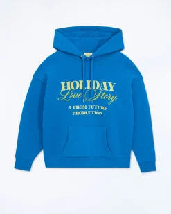 FROM FUTURE Sweatshirt Hoodie SurfBlue Hot