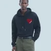 FROM FUTURE Sweatshirt Hoodie Coeur Noir Outlet