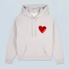 FROM FUTURE Sweatshirt Hoodie Coeur GrisChinéClair Cheap