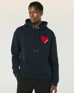 FROM FUTURE Sweatshirt Hoodie Coeur Navy Discount