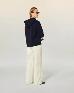 FROM FUTURE Sweatshirt Hoodie Coeur Navy Best Sale