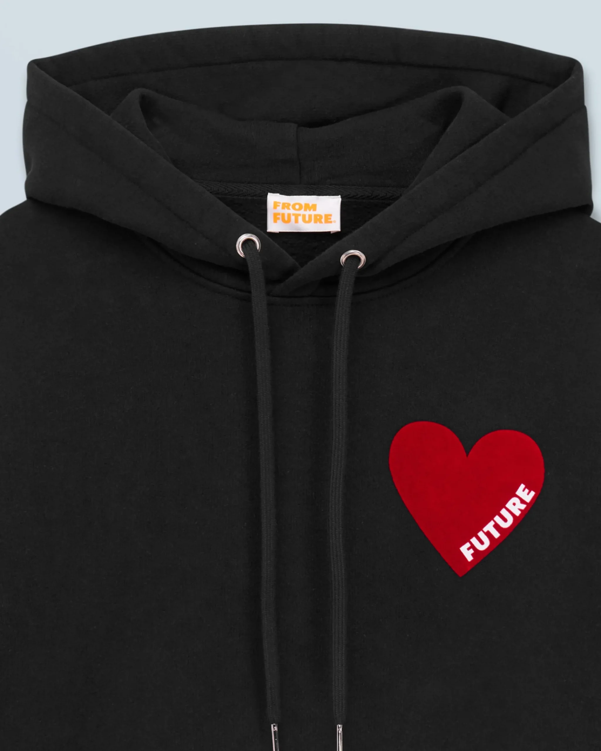 FROM FUTURE Sweatshirt Hoodie Coeur Noir Outlet