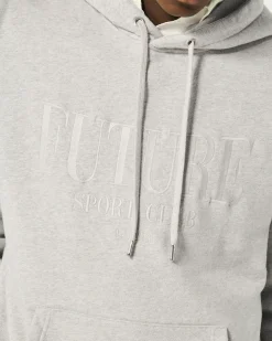 FROM FUTURE Sweatshirt Hoodie Future Ton Sur Ton GrisChinéClair Sale