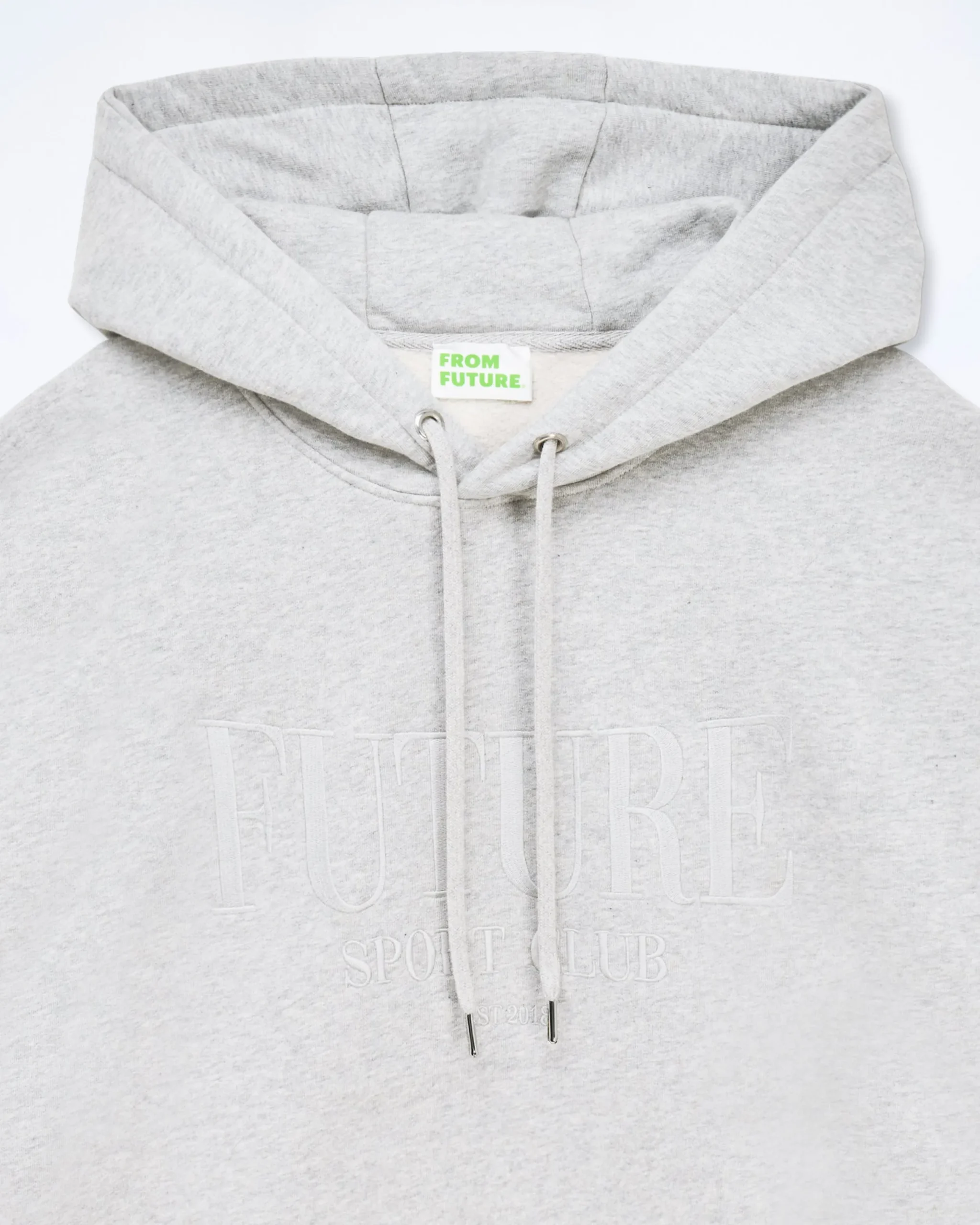 FROM FUTURE Sweatshirt Hoodie Future Ton Sur Ton GrisChinéClair Sale