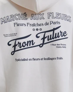 FROM FUTURE Sweatshirt Hoodie Marché Aux Fleurs Sable Outlet