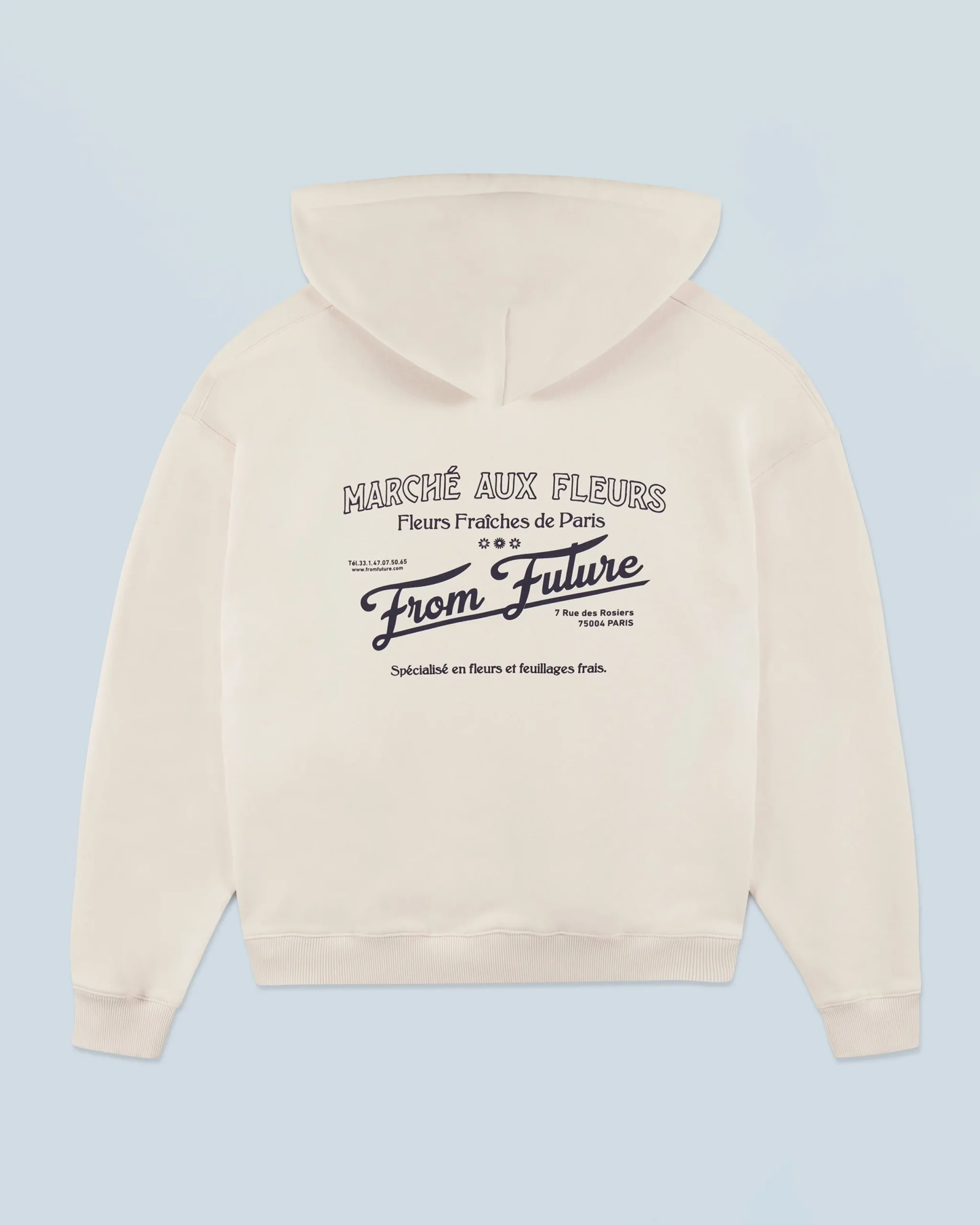 FROM FUTURE Sweatshirt Hoodie Marché Aux Fleurs Sable Outlet