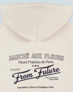 FROM FUTURE Sweatshirt Hoodie Marché Aux Fleurs Sable Outlet
