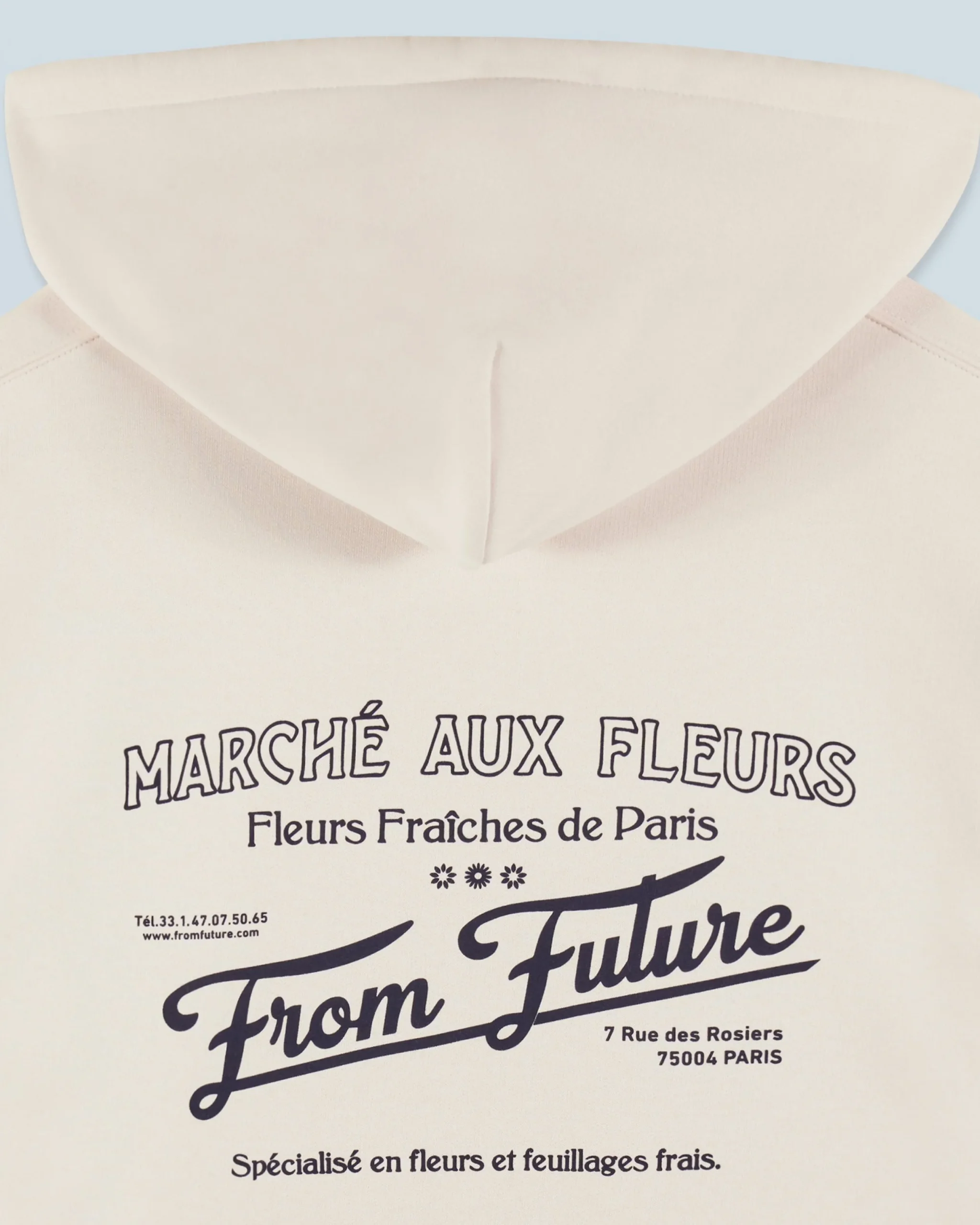 FROM FUTURE Sweatshirt Hoodie Marché Aux Fleurs Sable Outlet