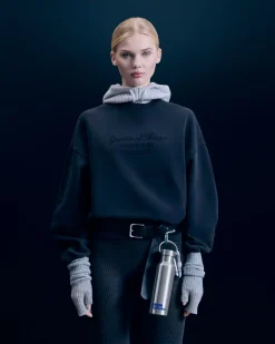 FROM FUTURE Sweatshirt Hoodie Ski Club WashedBlack Cheap
