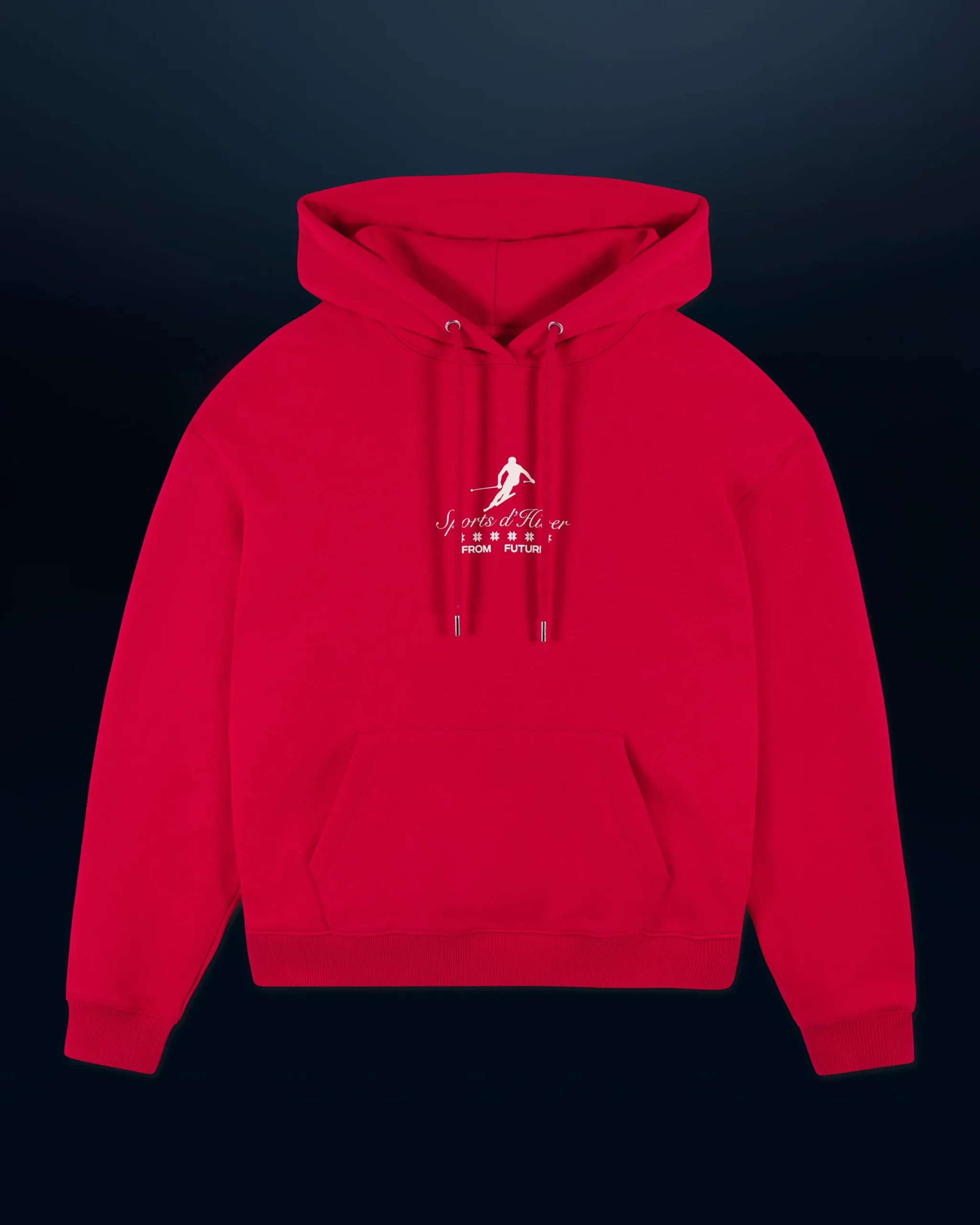 FROM FUTURE Sweatshirt Hoodie Ski Club DarkRed Flash Sale