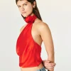FROM FUTURE Top Asymétrique Judie Red Cheap