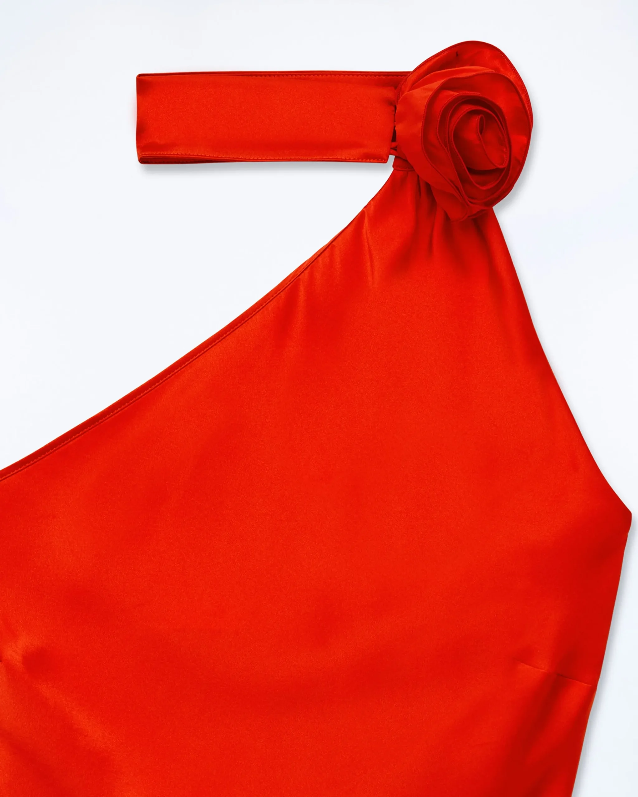 FROM FUTURE Top Asymétrique Judie Red Cheap