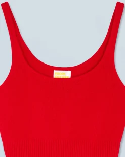 FROM FUTURE Top Bretelle HotRed Fashion