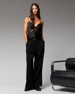 FROM FUTURE Top Bretelle Dentelle Noir Store