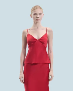 FROM FUTURE Top Caraco HotRed Flash Sale