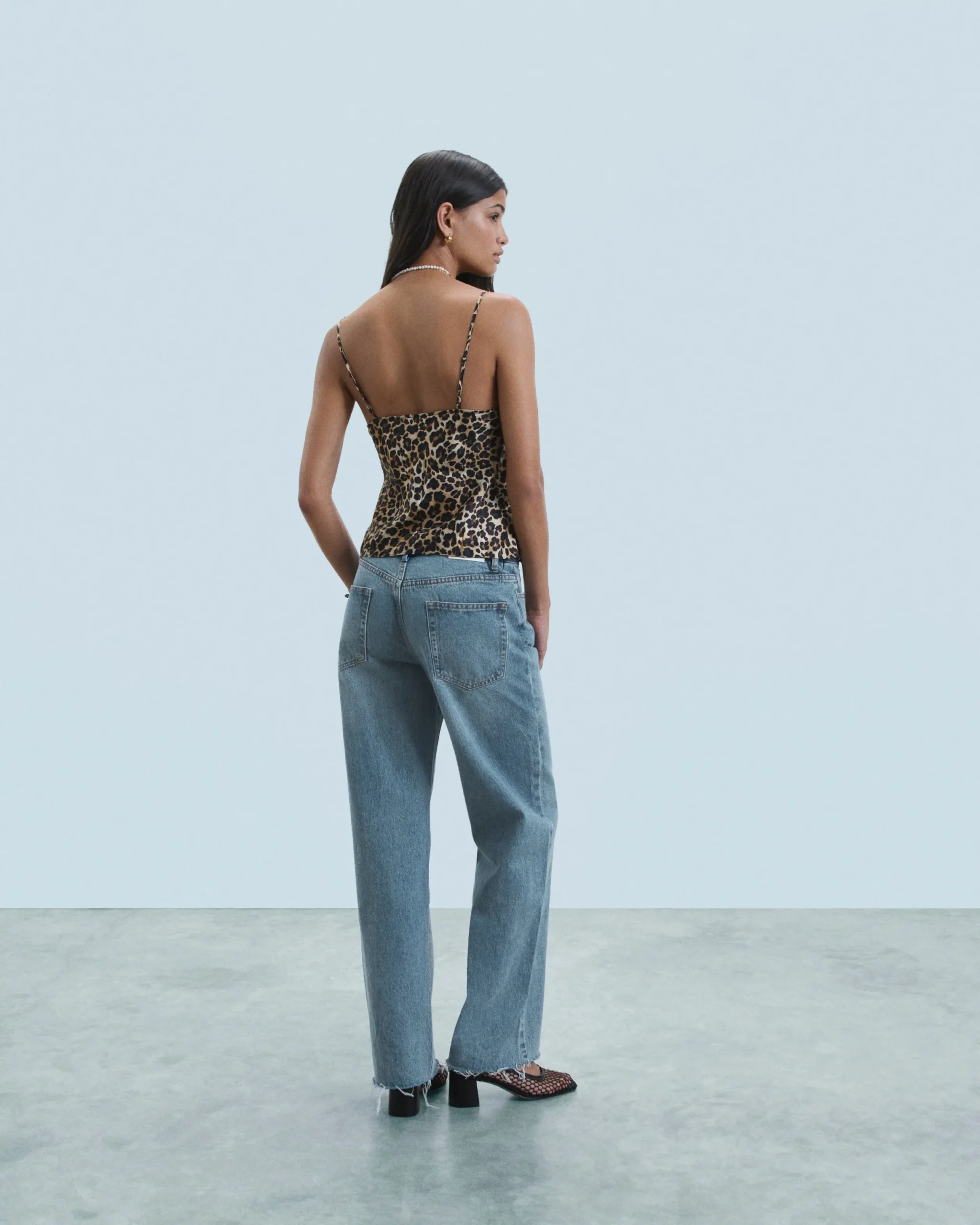 FROM FUTURE Top Caraco WinterLeopard Clearance
