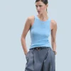 FROM FUTURE Top Débardeur BabyBlue Discount