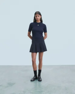 FROM FUTURE Top Manches Courtes Navy Sale