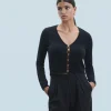 FROM FUTURE Top Manches Longues Noir Shop
