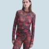 FROM FUTURE Top Manches Longues Mesh PassionateRose Cheap