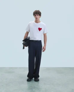 FROM FUTURE T-shirt Col Rond Coeur Blanc Best