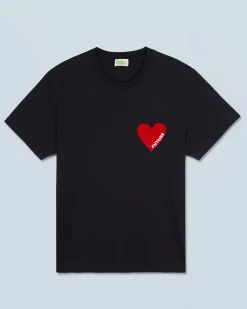 FROM FUTURE T-shirt Col Rond Coeur Noir Shop