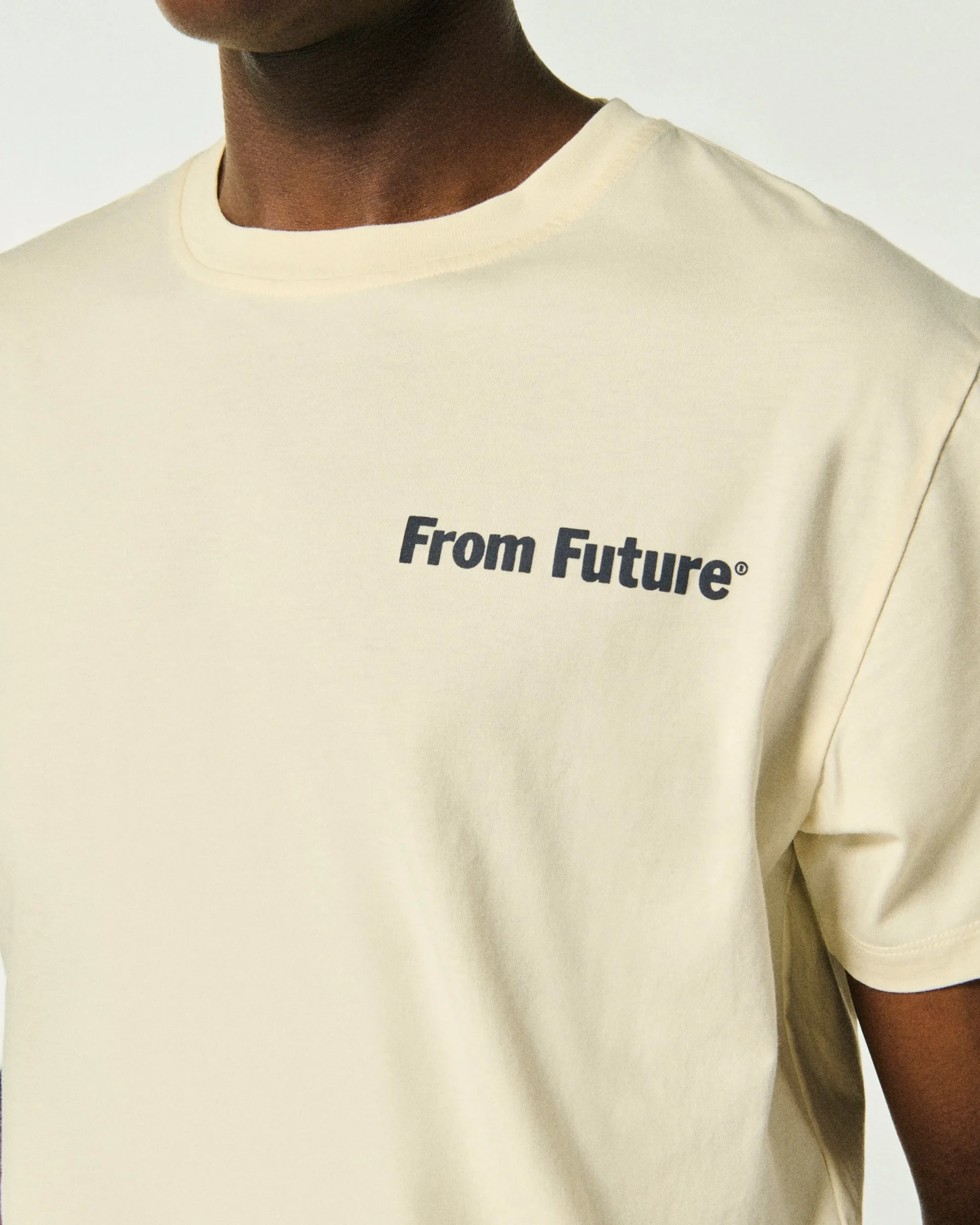 FROM FUTURE T-shirt Col Rond Sable Shop