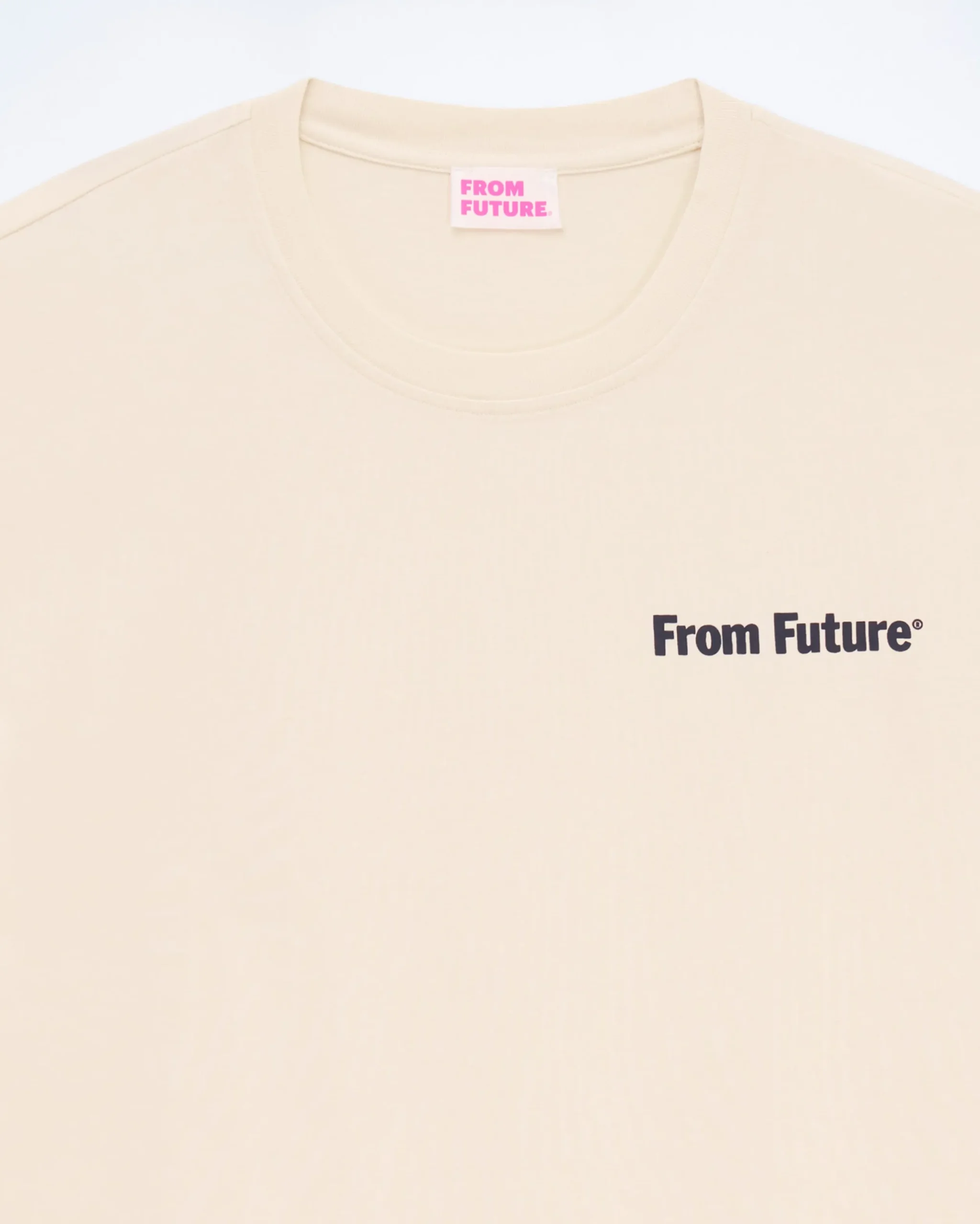 FROM FUTURE T-shirt Col Rond Sable Shop