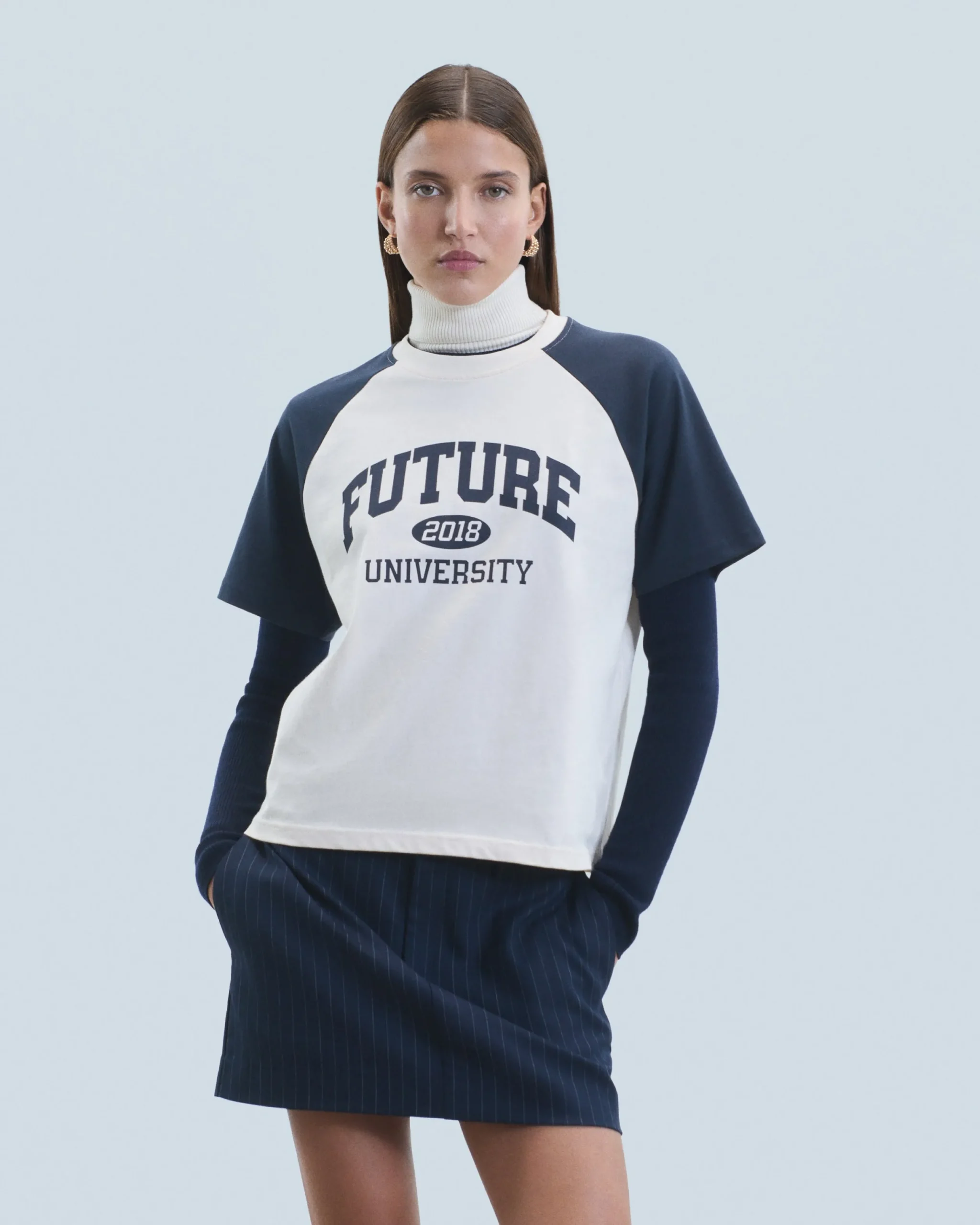 FROM FUTURE T-shirt Col Rond Manches Courtes Future Sable Store