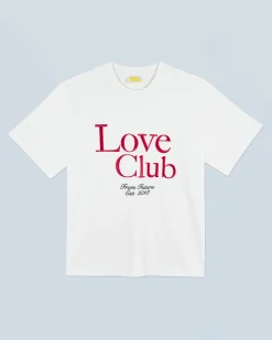 FROM FUTURE T-shirt Col Rond Manches Courtes Love Club Blanc Outlet