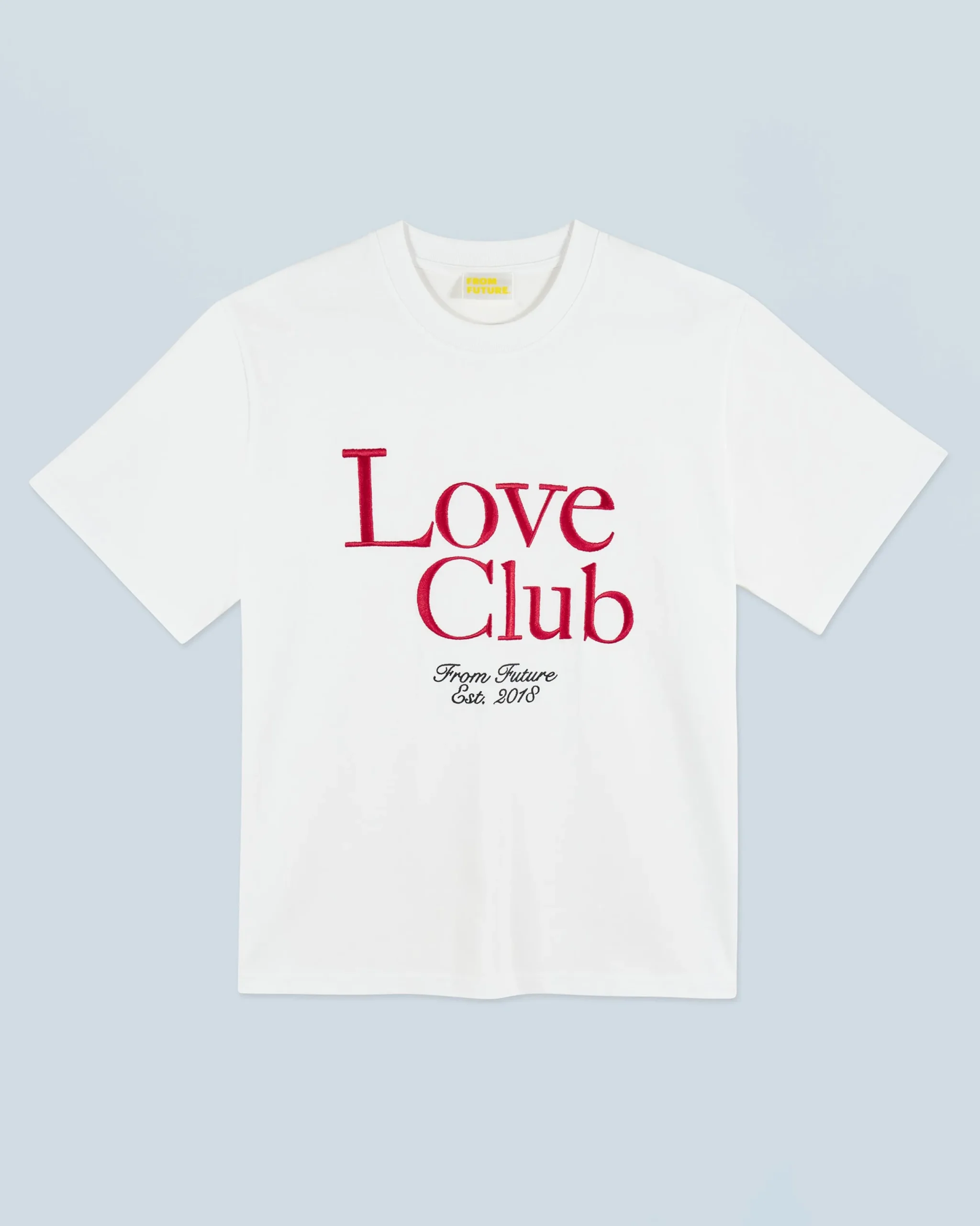 FROM FUTURE T-shirt Col Rond Manches Courtes Love Club Blanc Outlet