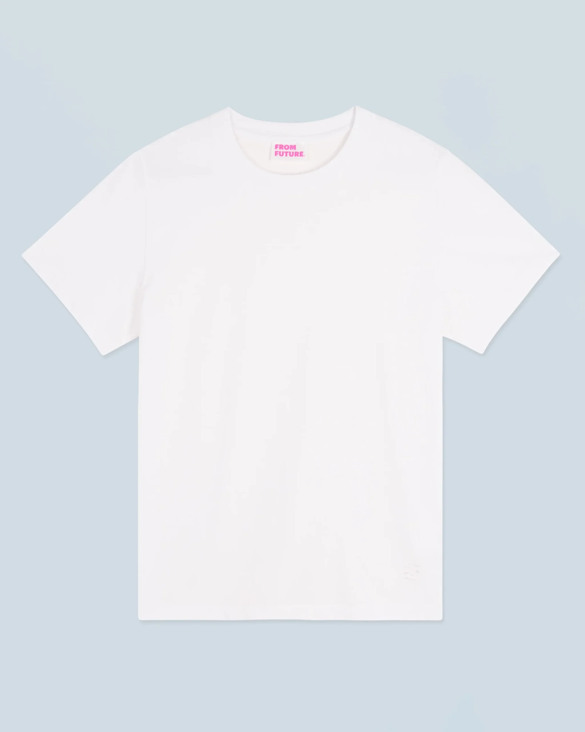 FROM FUTURE T-shirt Col Rond Manches Courtes Blanc Fashion