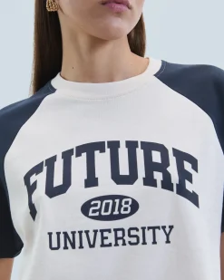 FROM FUTURE T-shirt Col Rond Manches Courtes Future Sable Store