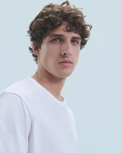 FROM FUTURE T-shirt Col Rond Manches Courtes Blanc Fashion
