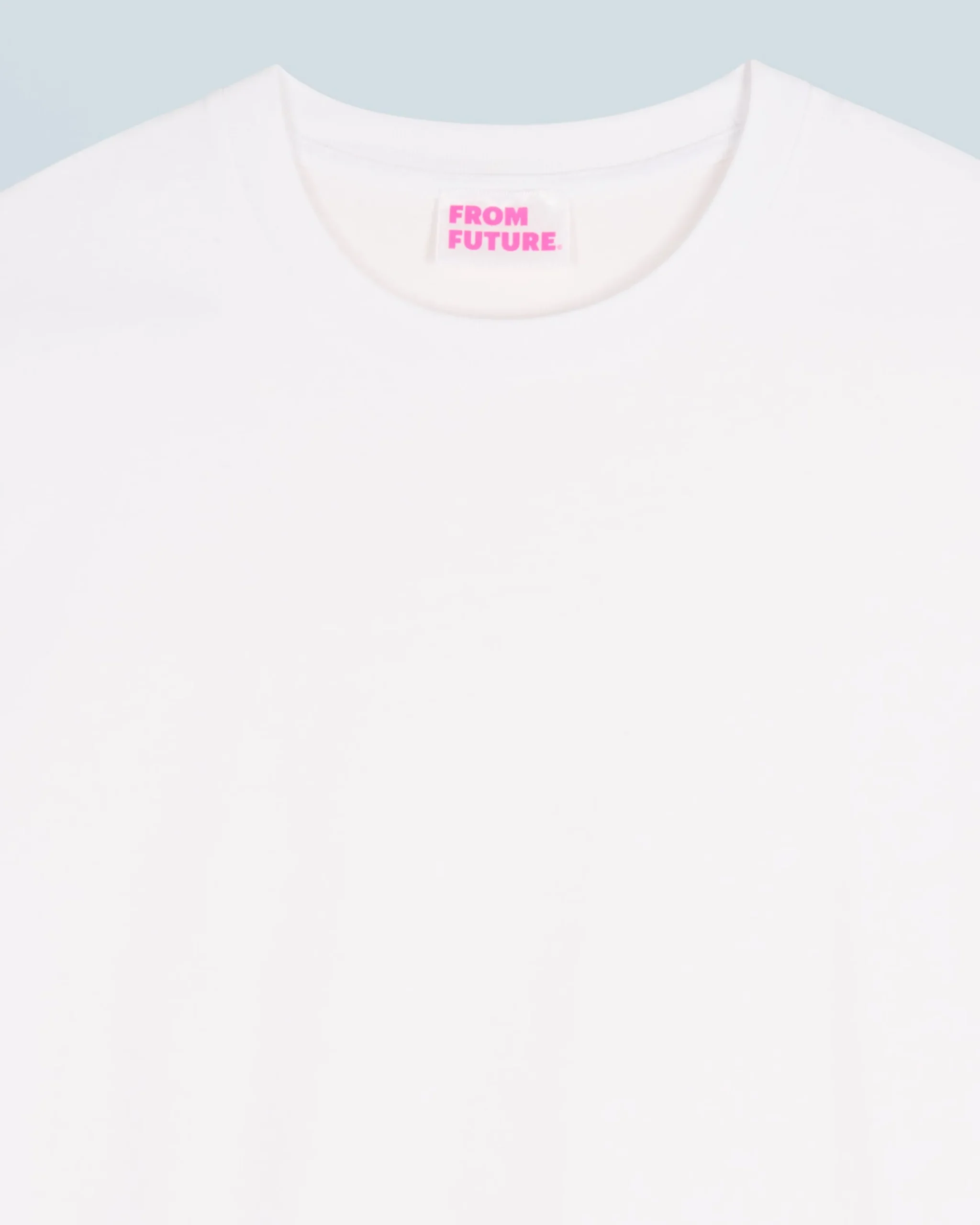 FROM FUTURE T-shirt Col Rond Manches Courtes Blanc Fashion