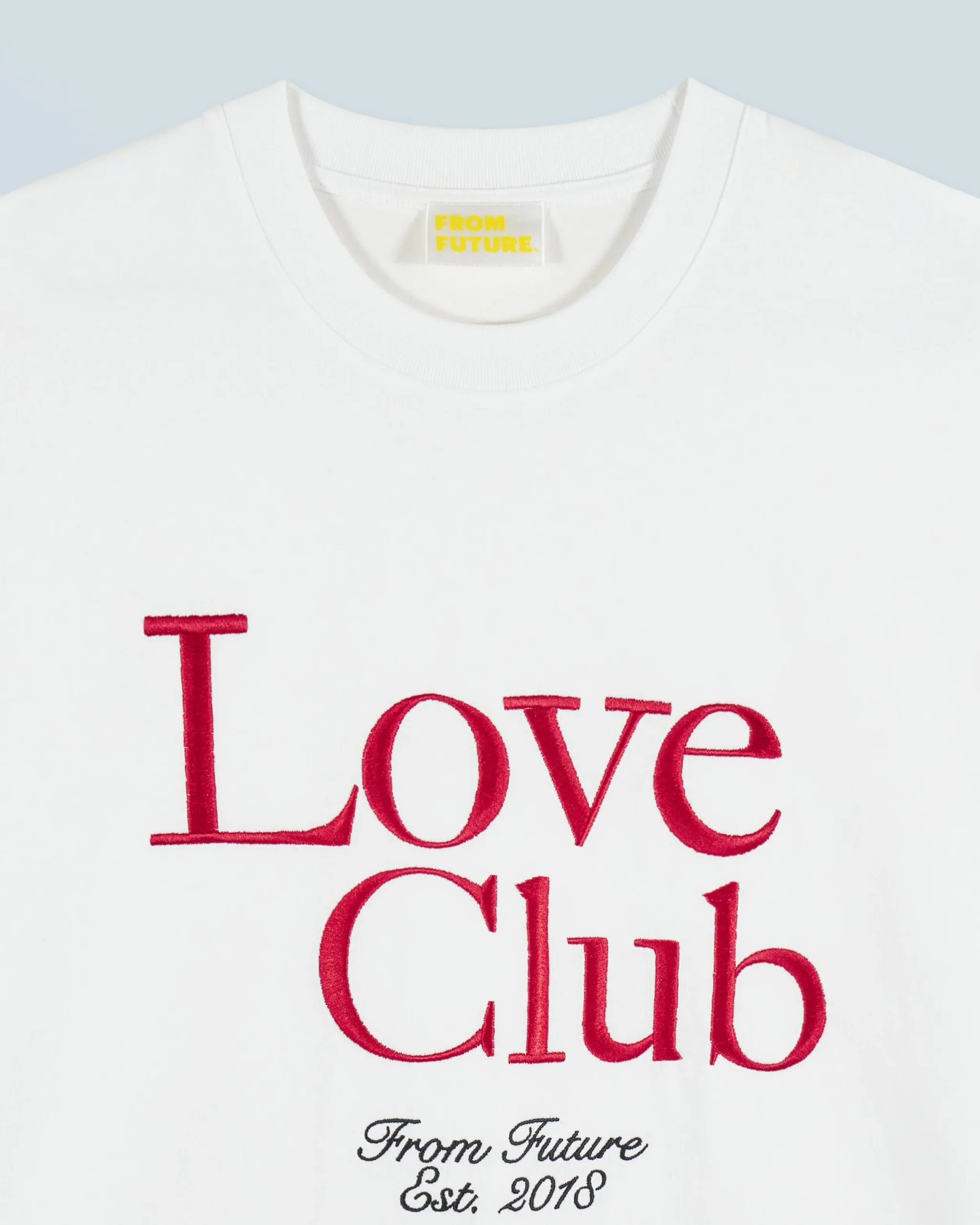 FROM FUTURE T-shirt Col Rond Manches Courtes Love Club Blanc Outlet
