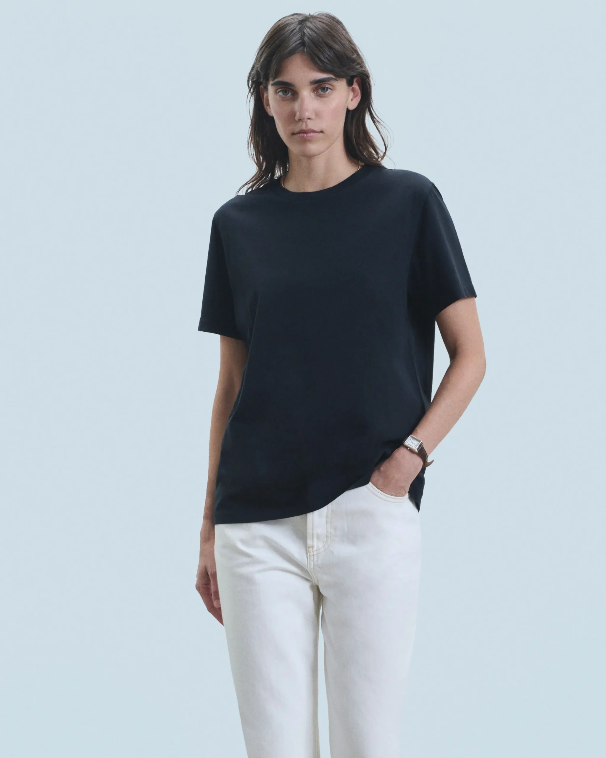 FROM FUTURE T-shirt Col Rond Manches Courtes Blanc Fashion
