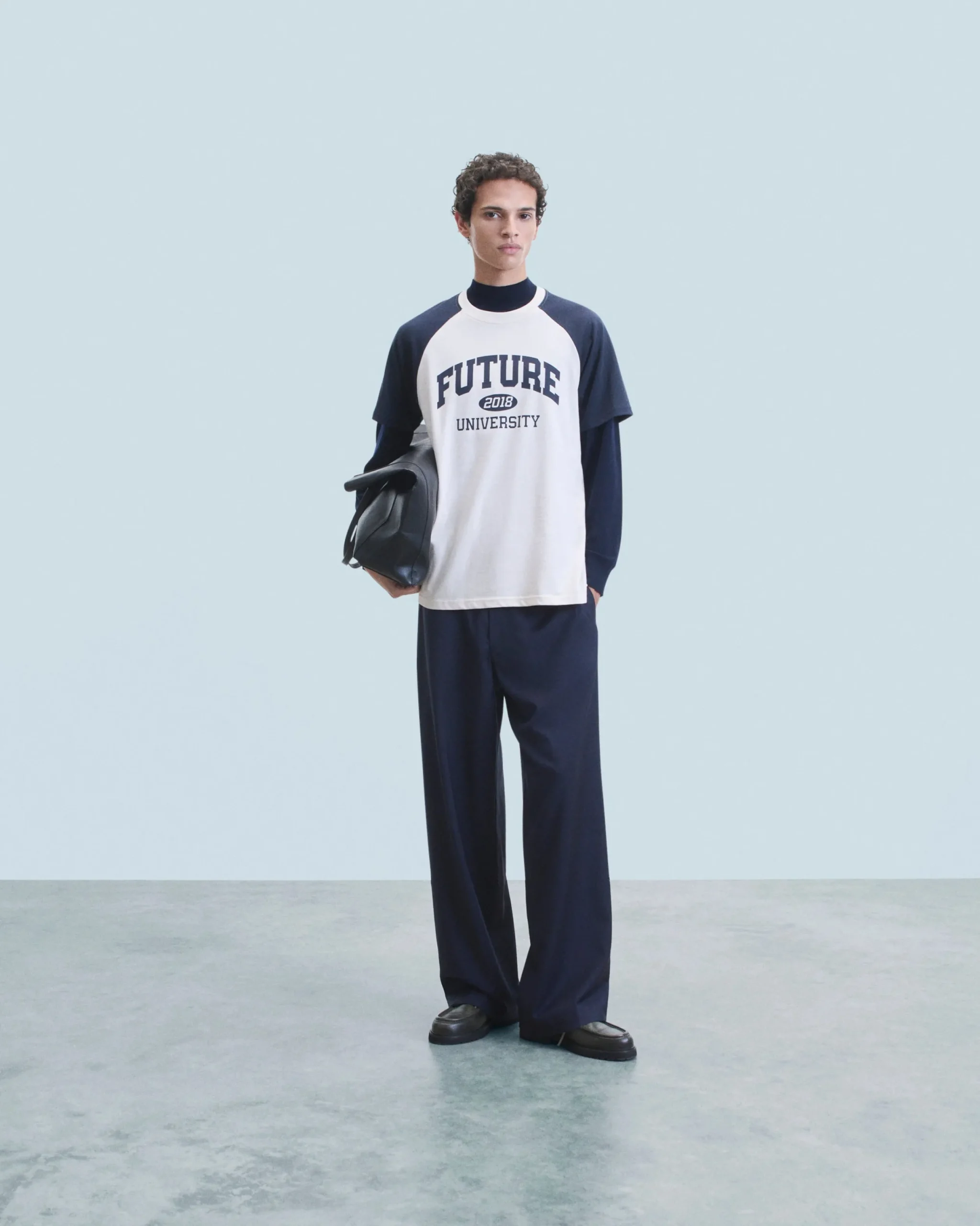 FROM FUTURE T-shirt Col Rond Manches Courtes Future University Sable Outlet